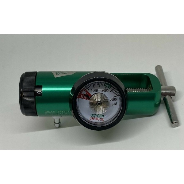 Oxygen Tank Regulator Model Mini TRM8-8B 0-8 LPM. CGA870 w/Barb Outlet